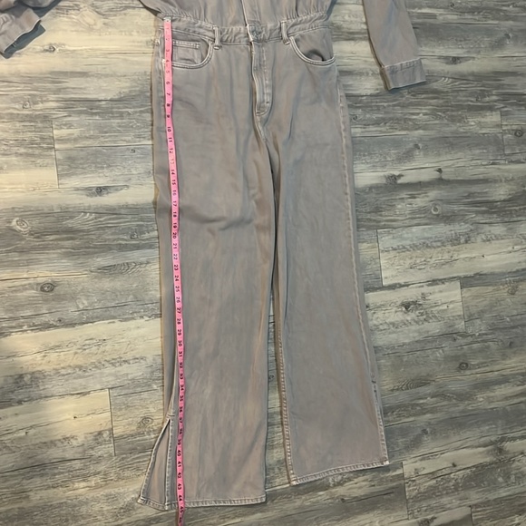 Zara XL Gray Cargo Jumper, jumpsuit (like new, small spot on sleeve pictured) - Picture 7 of 13